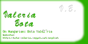 valeria bota business card